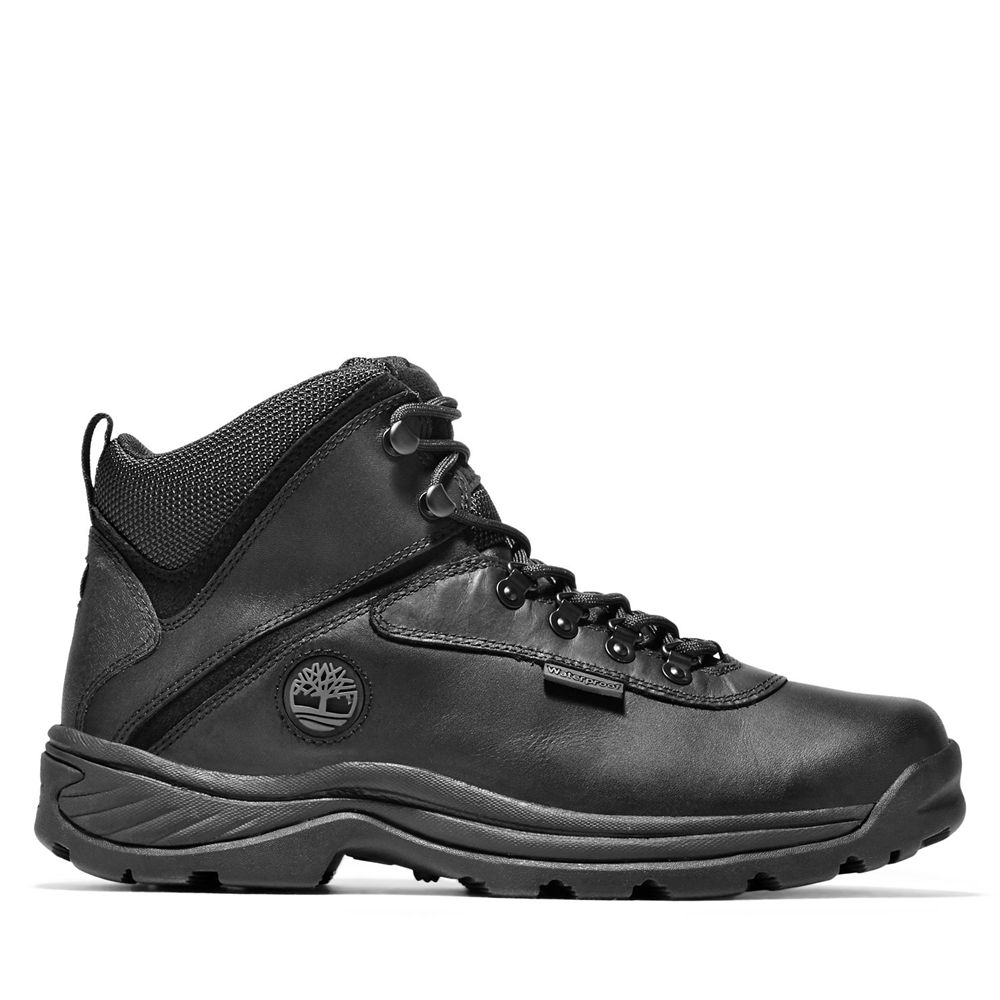 Timberland Mens Hiking Boots White Ledge Mid Waterproof - Black - India IN2845309